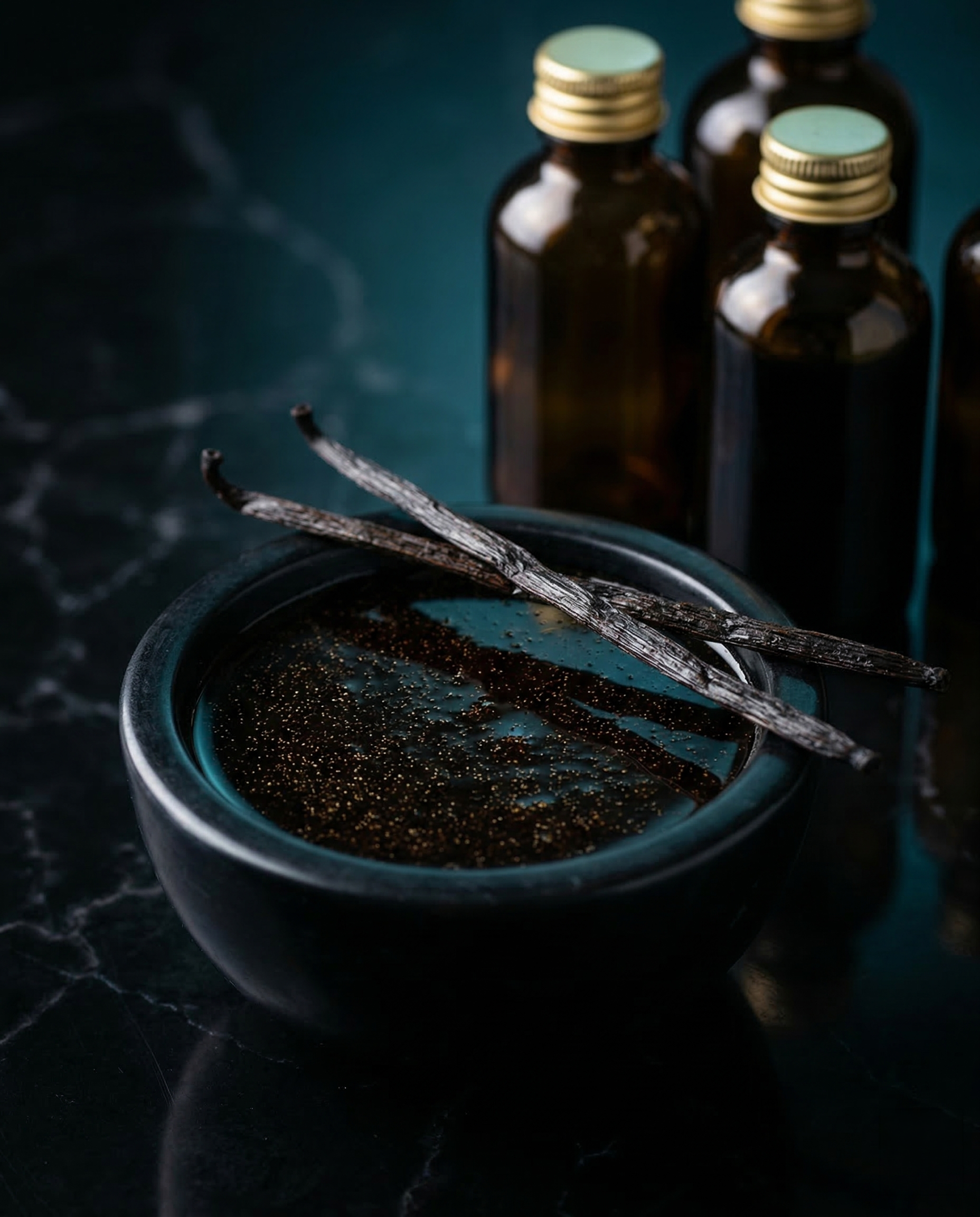 Extrait de vanille naturel Madagascar bouteilles ambrées grossiste