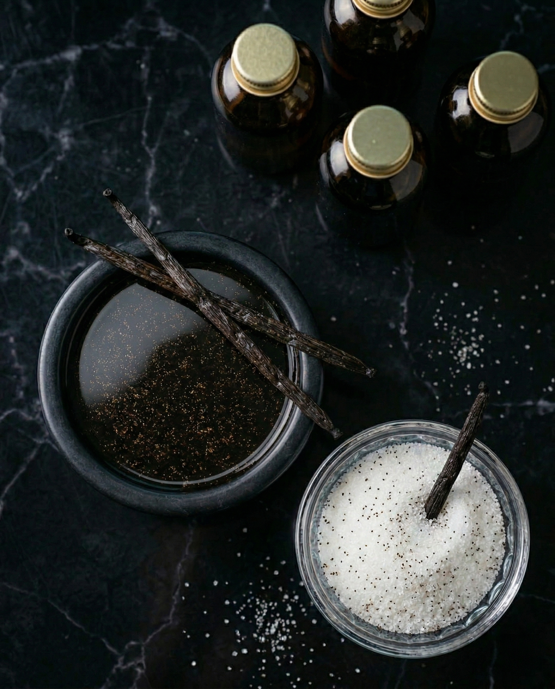 Sucre vanillé et sirop de vanille naturel Madagascar grossiste
